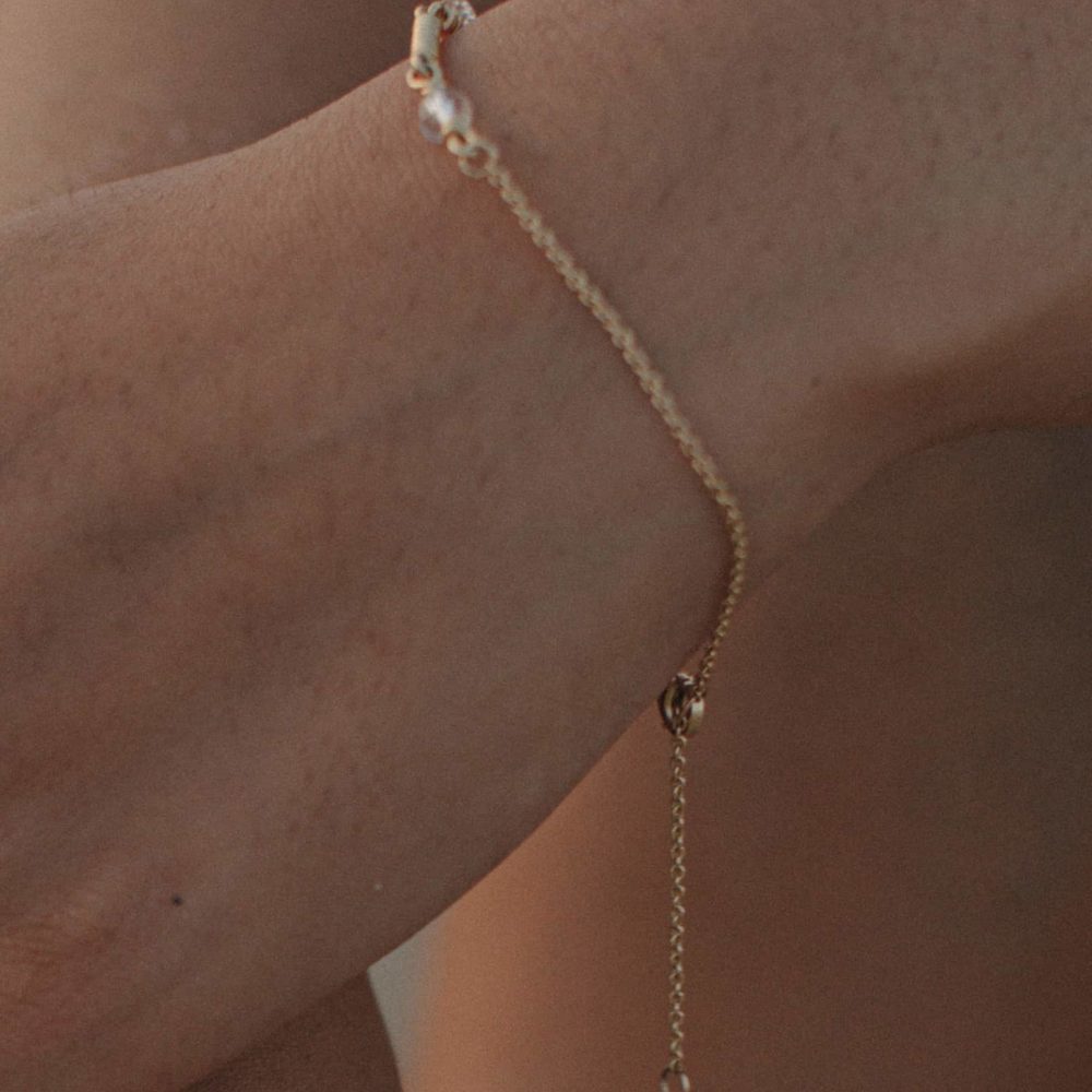 Bracelet helia Nekala bijoux vermeil or 18 caracts argent massif cristal de roche