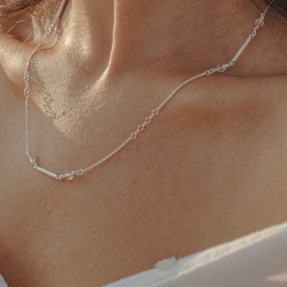 Collier Selene Nekala bijoux vermeil or 18 caracts moderne ancient symbolique collection bijoux durables éthiques fait main en France bijoux précieux argent massif