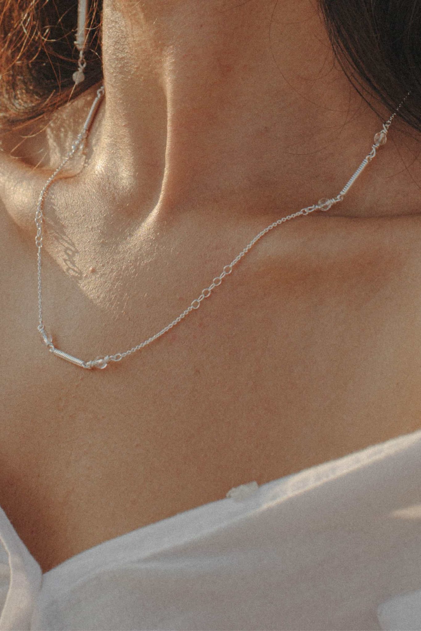 Collier Selene Nekala bijoux vermeil or 18 caracts moderne ancient symbolique collection bijoux durables éthiques fait main en France bijoux précieux argent massif